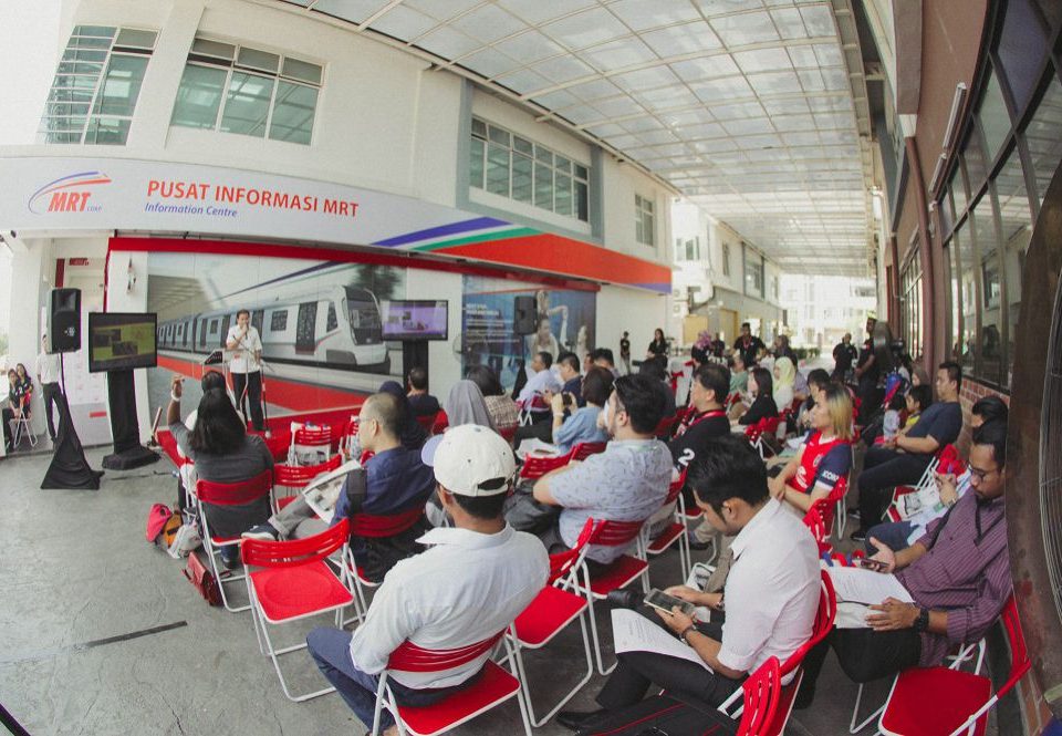 WARM RECEPTION: The media and attendees that were present during launch of the MRT Touchpoints at the MRT Information Centre, Seri Kembangan.