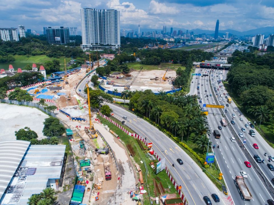 Pandangan udara tapak Portal Selatan.