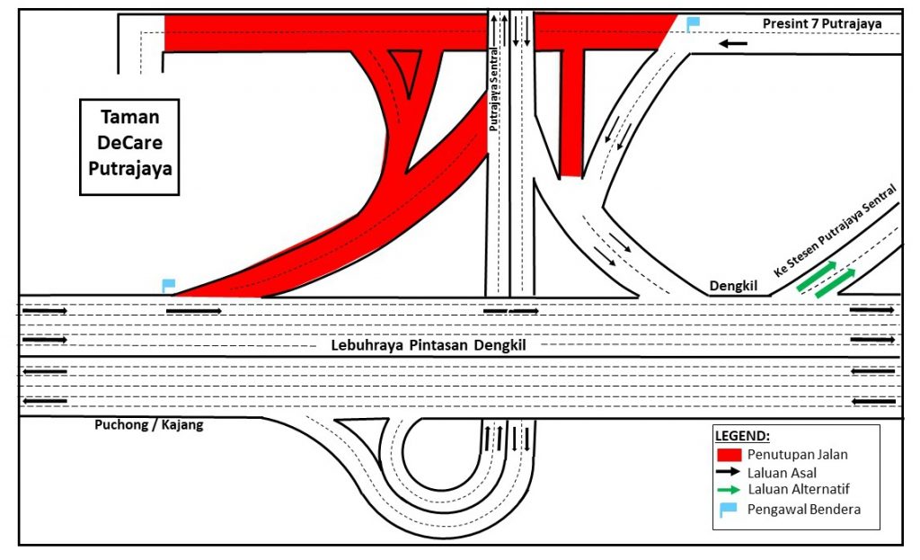 PERSIMPANGAN PUTRAJAYA SENTRAL (TAMAN DECARE) PUTRAJAYA ...
