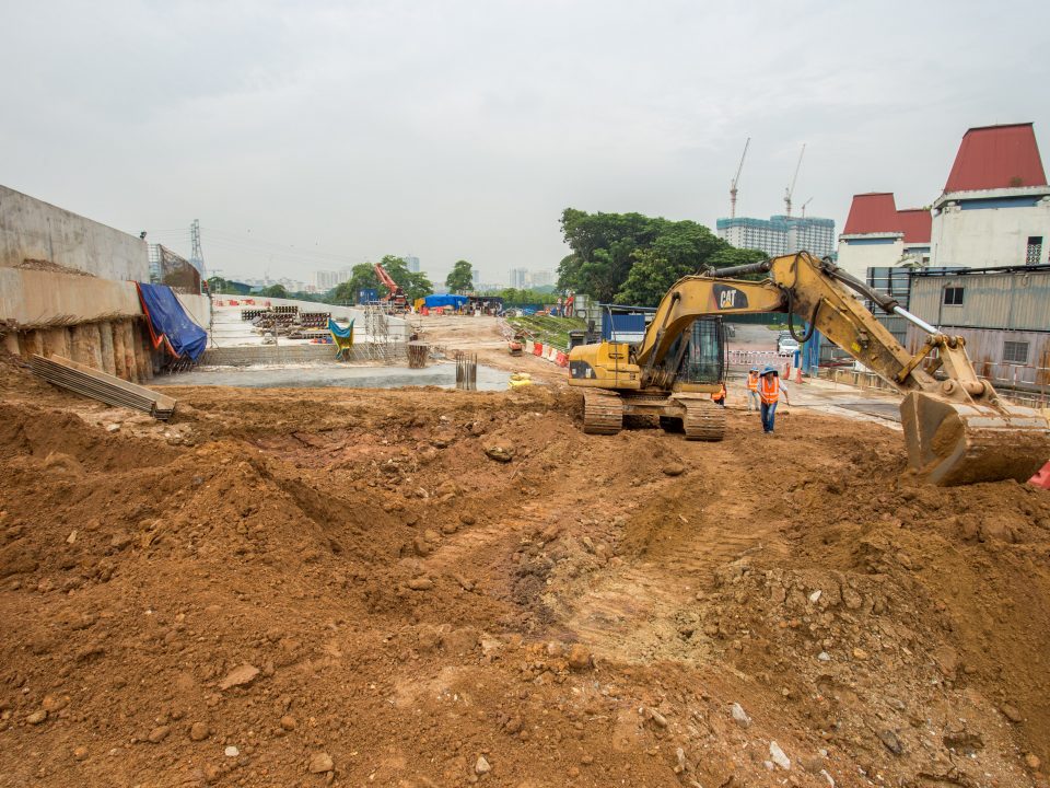 Kerja-kerja penggalian sedang dijalankan di Portal Selatan.