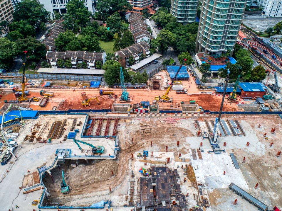 Susun atur keseluruhan Stesen MRT Persiaran KLCC.