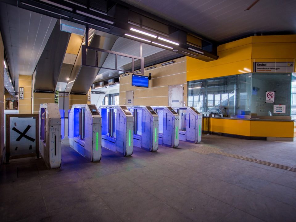 Pengujian sistem pintu Kutipan Tambang Automatik sedang dijalankan di Stesen MRT Kuchai.