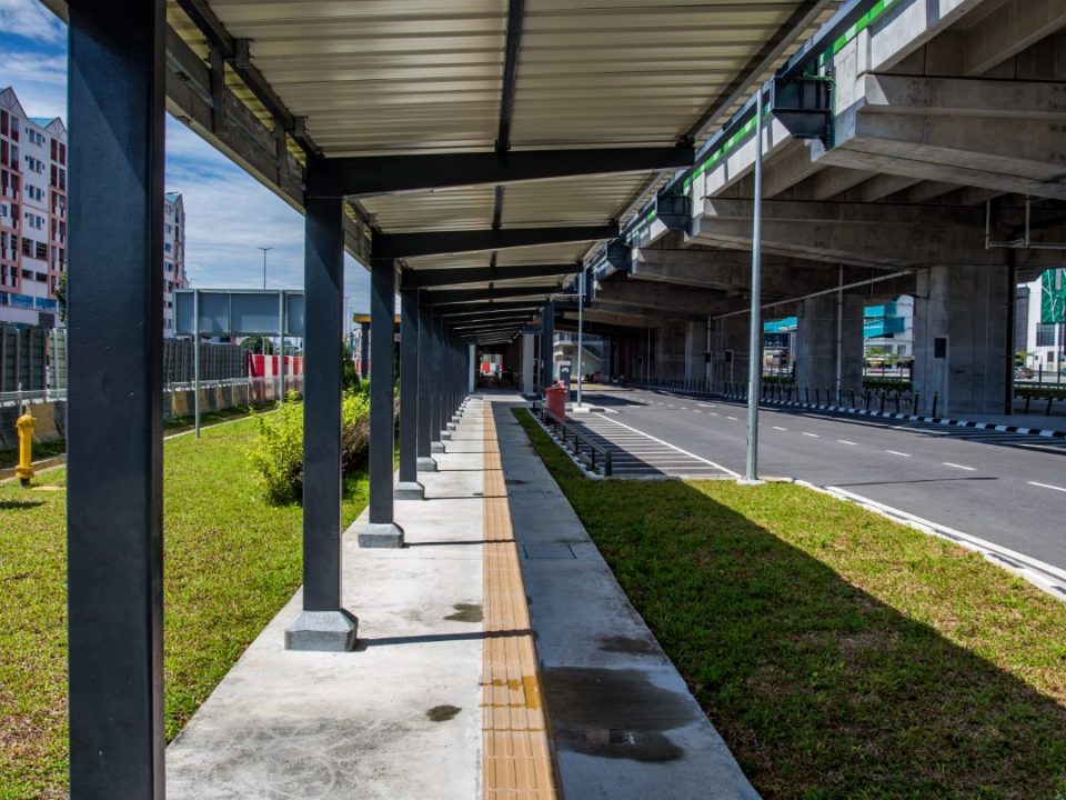 Laluan berbumbung tambahan Stesen MRT Serdang Raya Utara telah siap.