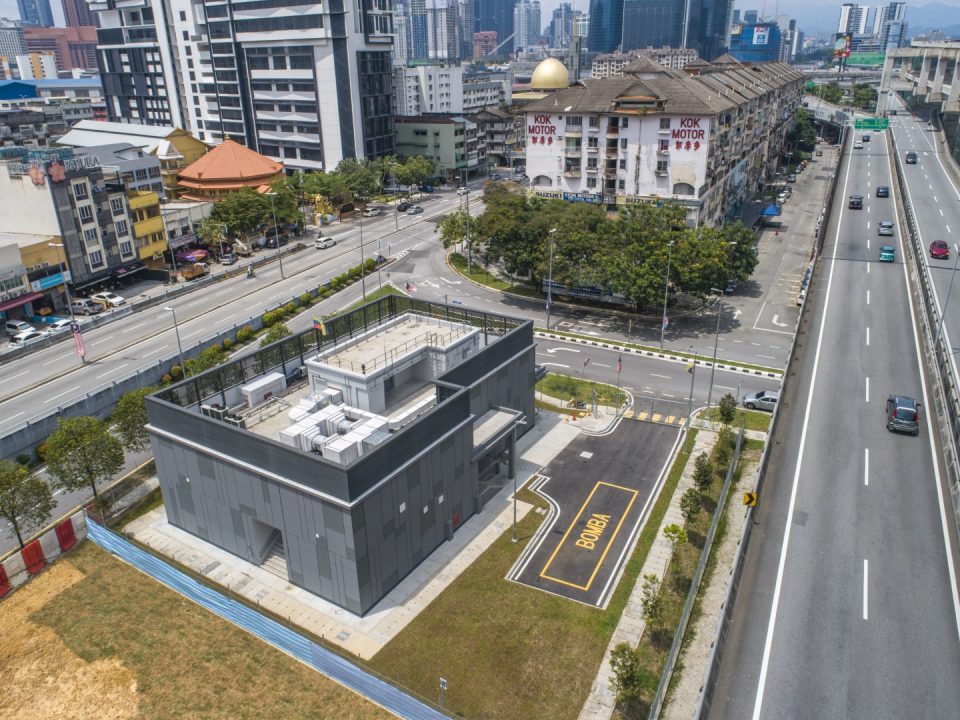 Pandangan udara Syaf Kecemasan 3.