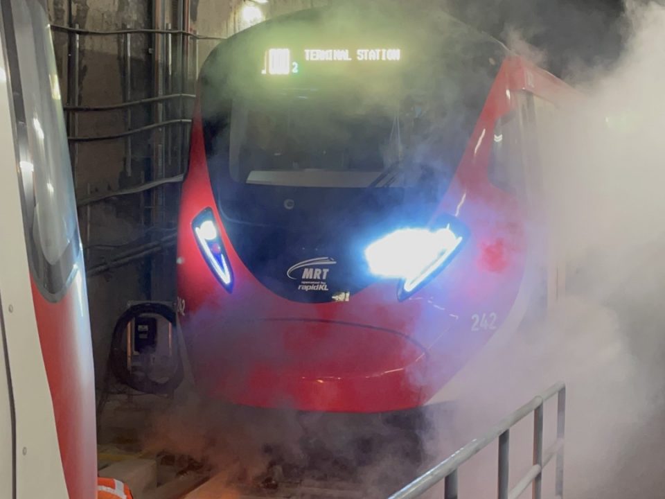 FIRE INCIDENT: Trains TR201 and TR202 caught fire during the BMXPERT23 Emergency Response Plan simulation