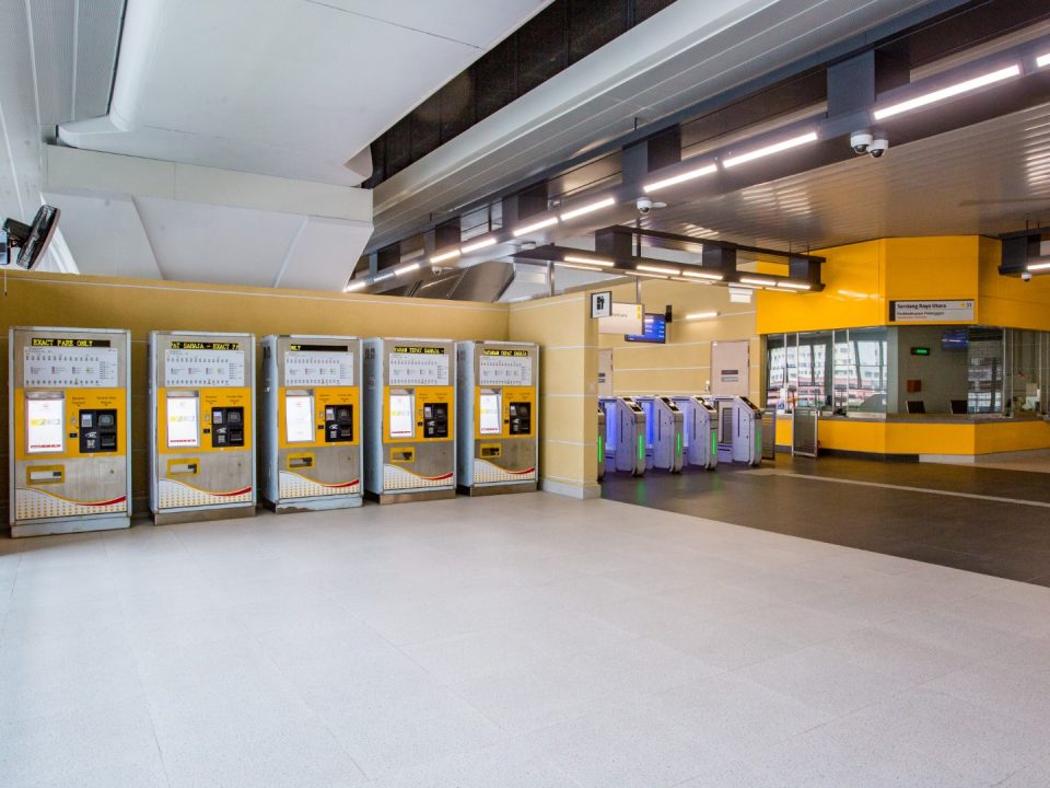 Pengujian sistem Mesin Tiket Layan Diri sedang dijalankan di Stesen MRT Serdang Raya Utara.